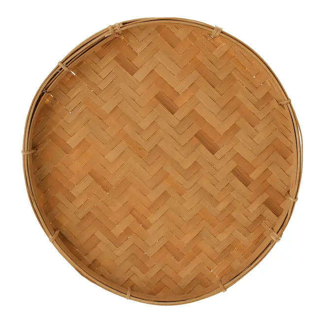 CESTO REDONDO 30 CM X 3 CM GAIA - BAMBU - Foto 2