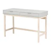 ESCRIVANINHA 2 GAVETAS 1,20 M X 50 CM SNAB - NATURAL WASHED/FLANDRES - Foto 2
