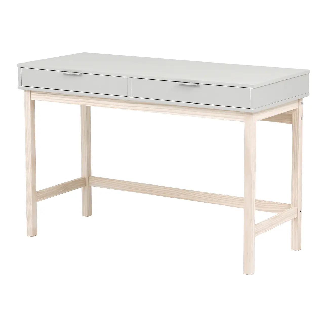 ESCRIVANINHA 2 GAVETAS 1,20 M X 50 CM SNAB - NATURAL WASHED/FLANDRES - Foto 2