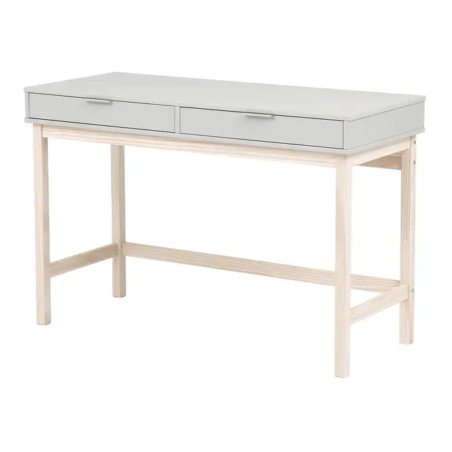 ESCRIVANINHA 2 GAVETAS 1,20 M X 50 CM SNAB - NATURAL WASHED/FLANDRES - Foto 2
