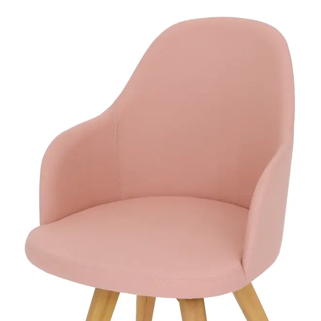 CADEIRA DE JANTAR GIRATÓRIA KLOE - TAUARI/QUARTZO ROSA - Foto 8