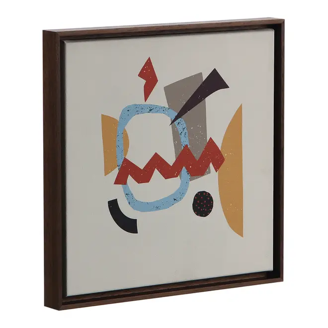 QUADRO 30 CM X 30 CM OFFCUTS - NOZES/MULTICOR - Foto 2