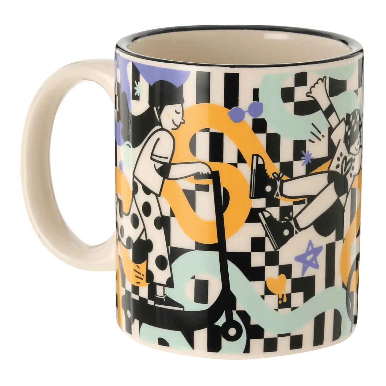 CANECA 300 ML OLLIE - PRETO/CORES CALEIDOCOLOR - Foto 5