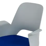 CADEIRA HOME OFFICE VÓRTEX - CINZA CLARO/AZUL COBALTO - Foto 6