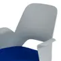 CADEIRA HOME OFFICE VÓRTEX - CINZA CLARO/AZUL COBALTO - Foto 6