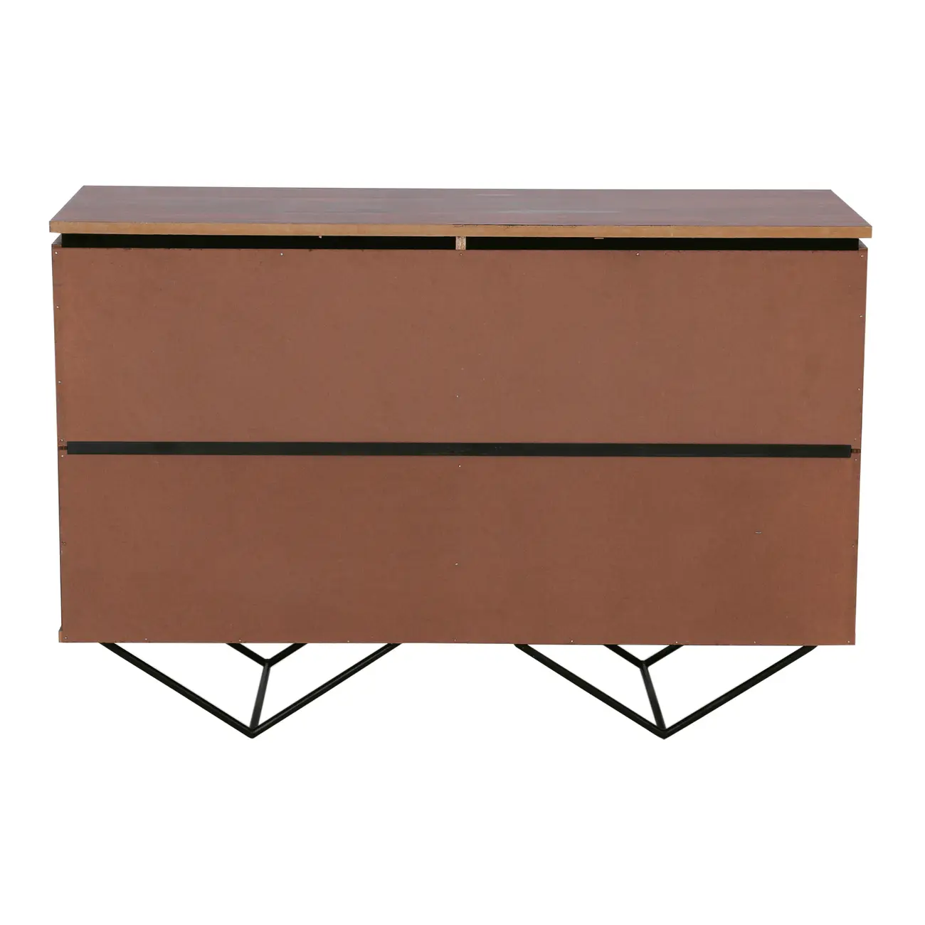 CÔMODA 6 GAVETAS 1,20 M X 42 CM HEPTA - PAU FERRO/PRETO - Foto 6