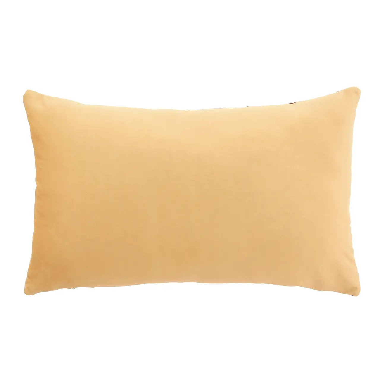 ALMOFADA 50 CM X 30 CM OFFCUTS - AMARELO HANBAR/MARROM DE LEI - Foto 2