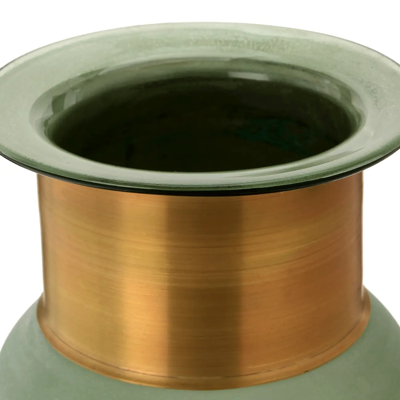 VASO 27 CM HYDE - LODEN GREEN/OURO VELHO - Foto 3