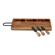 KIT UTENSÍLIOS PARA QUEIJO ACÁCIA FORJ - ACÁCIA/PRETO - Foto 8