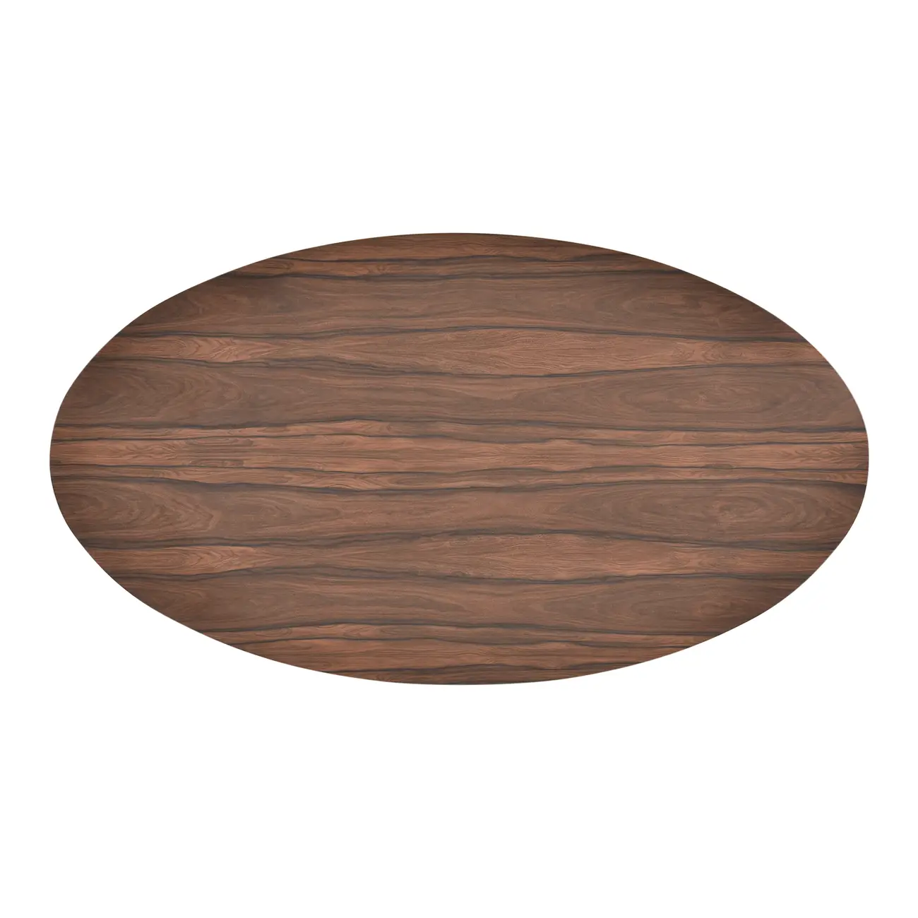MESA OVAL 1,60 M X 90 CM HERON - ALUMÍNIO/PAU FERRO - Foto 3