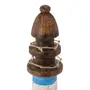 ADORNO 28 CM MARAÚ TAIPU FAROL - PAULOWNIA/MULTICOR - Foto 1