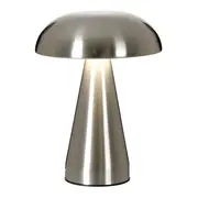 LUMINÁRIA DE MESA LED RECARREGÁVEL MUSHROOM - PRATA - Foto 3