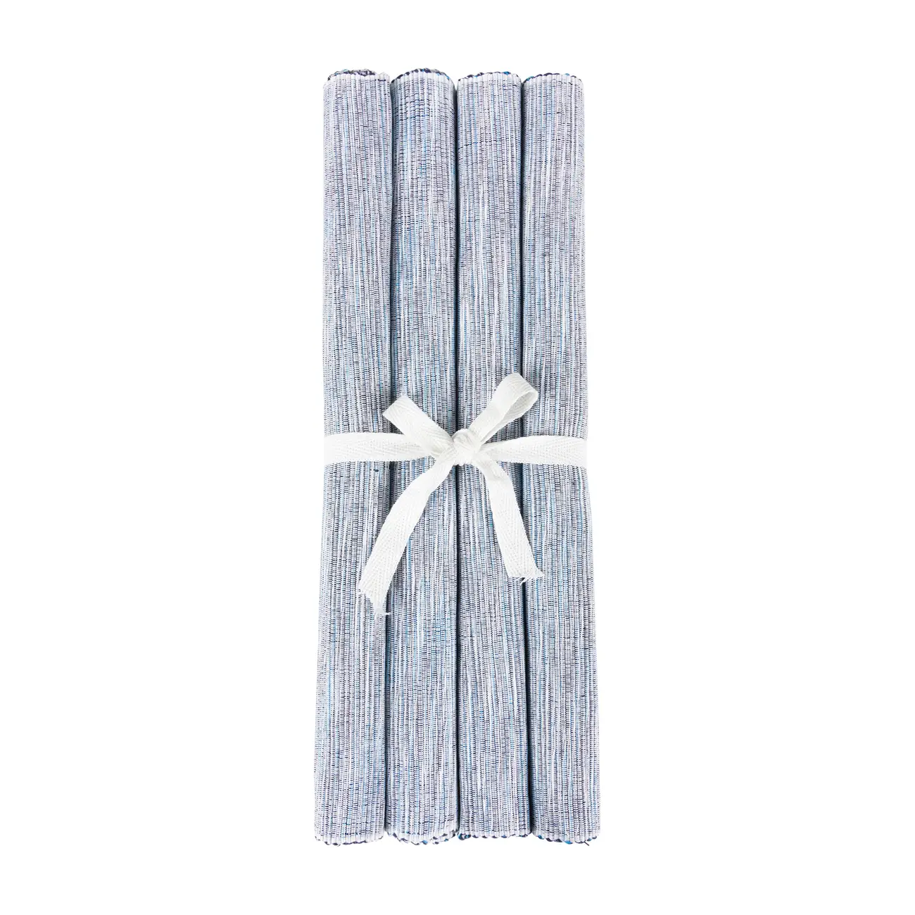 LUGAR AMERICANO TECIDO COM 4 PEÇAS IGARAPÉ - AZUL/BRANCO - Foto 4