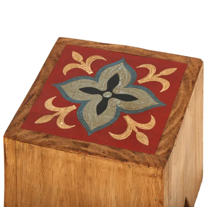 TIRADENTES ADORNO MESA | BANQUETA 2VRD - AMÊNDOA/MULTICOR - Foto 4