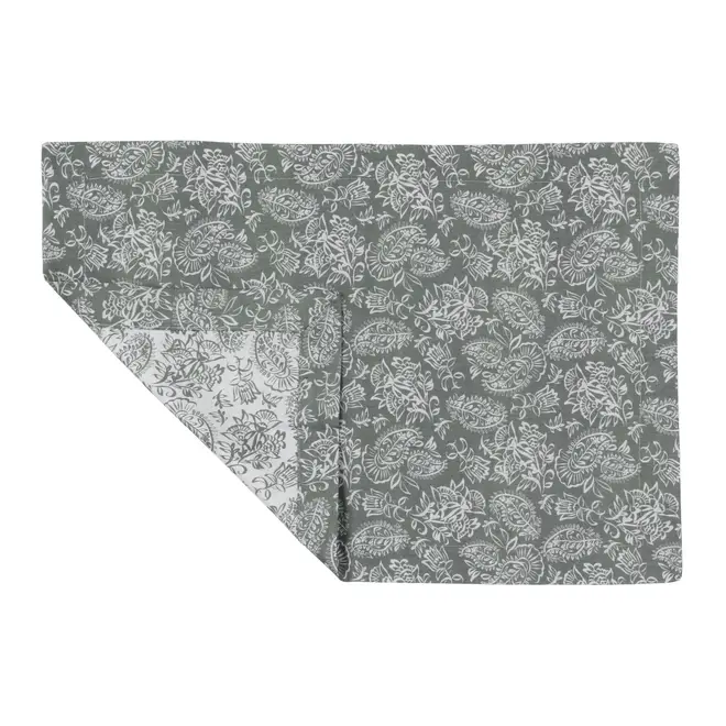 LUGAR AMERICANO DUPLA-FACE 50 CM X 35 CM LANDS - LODEN GREEN/NATURAL - Foto 2