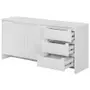 BUFFET 2 PORTAS/3 GAVETAS 1,60 M X 46 CM INDOOR - BRANCO/BRANCO - Foto 10