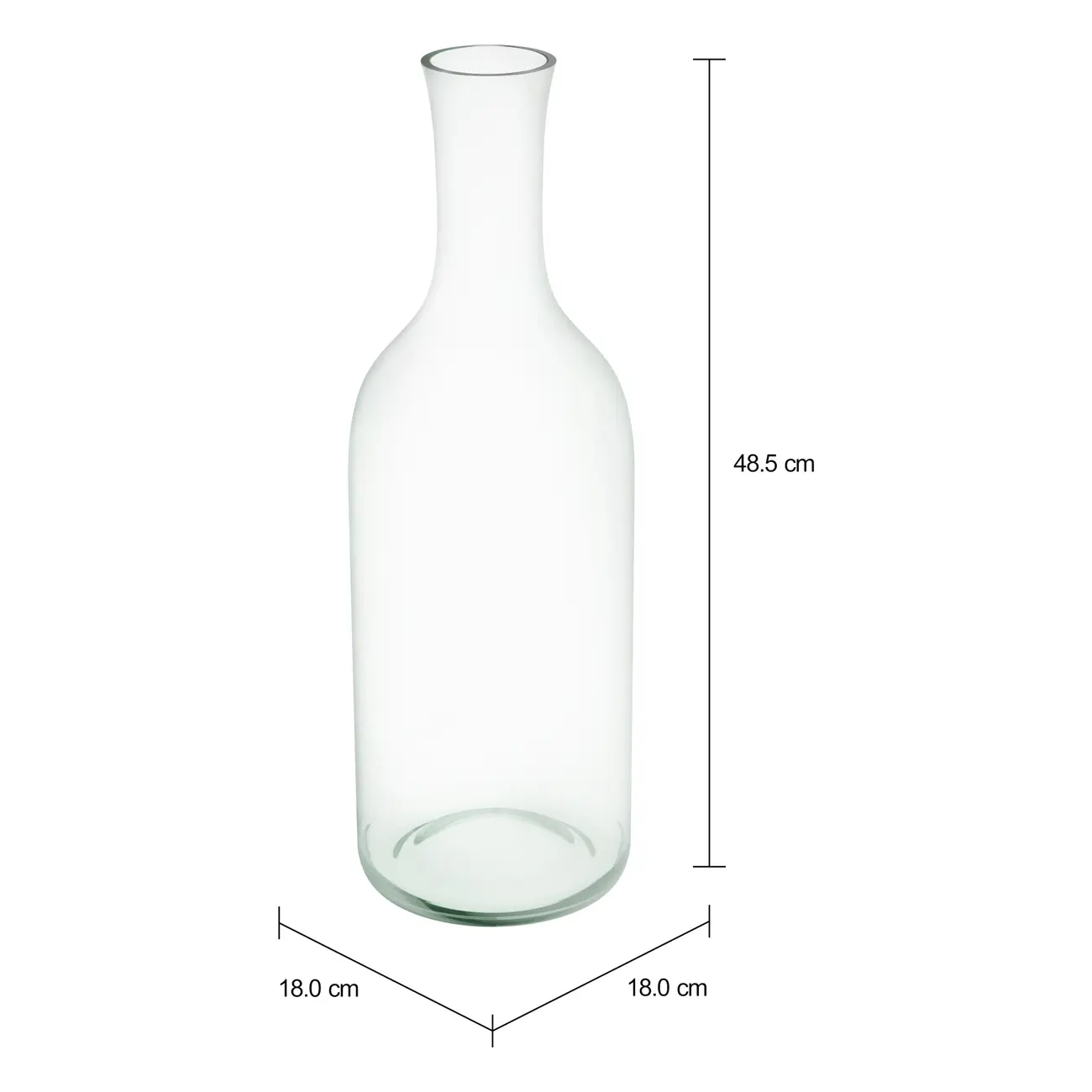 VASO GARRAFA 48 CM REVIVO - VERDE - Foto 2