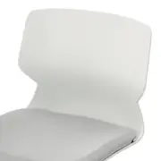 CADEIRA HOME OFFICE ZIPZ - BRANCO/FLANDRES - Foto 6
