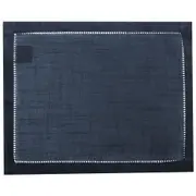LUGAR AMERICANO TECIDO 50 CM X 35 CM LOUISE - AZUL ESCURO - Foto 1