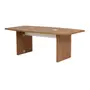 MESA REUNIÃO 2,10 M X 1,10 M COM CAIXA PARA CONECTIVIDADE BOSS - OAK TAMMI/BRANCO - Foto 2