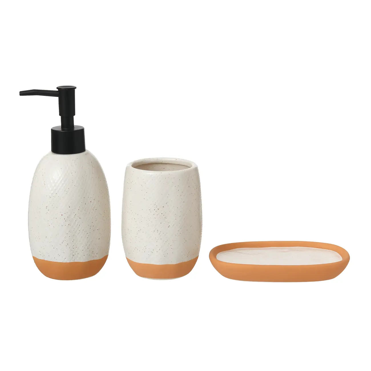 KIT BANCADA 3 PEÇAS DAWA - BRANCO/CASCA DE URUCUM - Foto 1