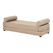 SOFÁ-CAMA 2 LUGARES STACK - BEGE/MESCLA - Foto 2