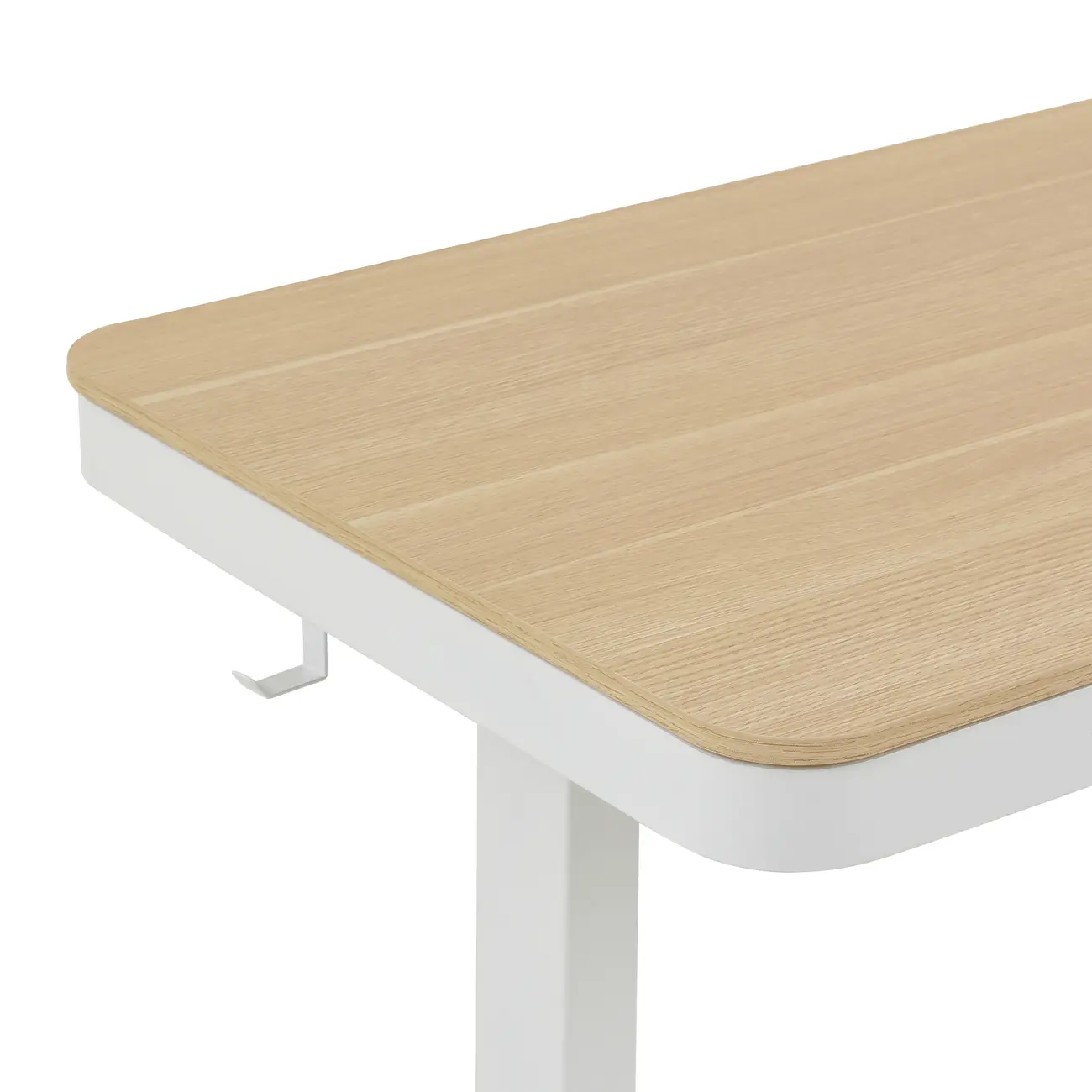 MESA DE ESCRITÓRIO REGULÁVEL E ELÉTRICA 1 GAVETA 1,18 M X 60 CM ELEVATION PLUS - BRANCO/CARVALHO - Foto 10