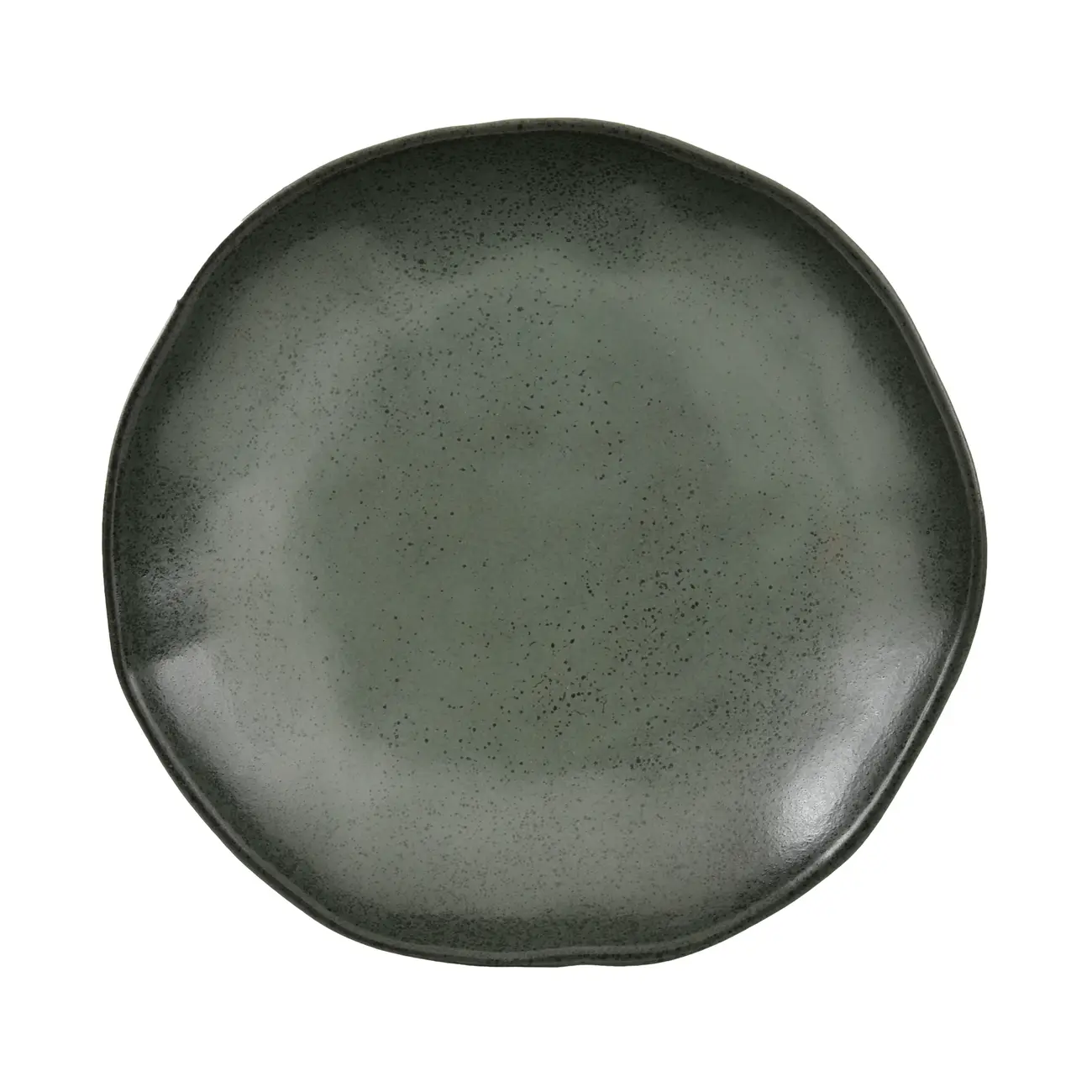 PRATO FUNDO GEO ORGÂNICO - VERDE ESCURO/PRETO - Foto 1