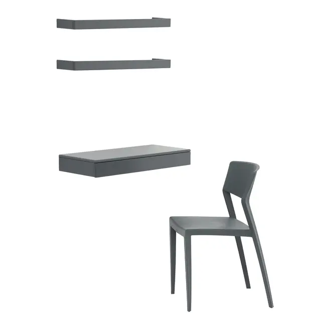 KIT ESCRIVANINHA HUBB C/2 PRAT +CADEIRA - KONKRET - Foto 1