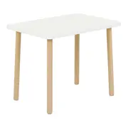 MESA INFANTIL 65 CM X 45 CM ANIMALS - NATURAL WASHED/BRANCO - Foto 4