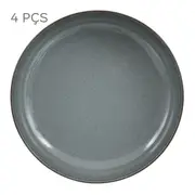 JOGO DE PRATOS FUNDOS C/4 PEÇAS MARURU - BLEU CENDRÉ - Foto 1
