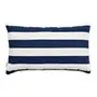 ALMOFADA  30 CM X 50 CM BLUESTRIPE - BRANCO/AZUL ESCURO - Foto 1