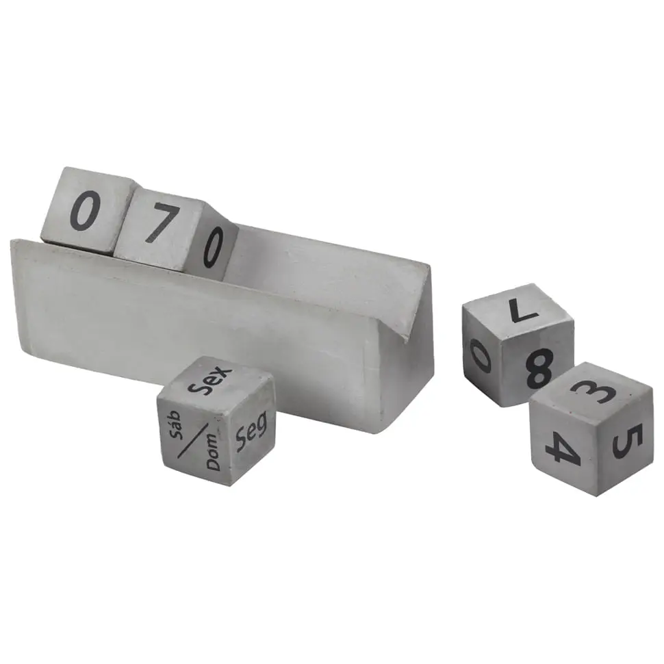 CALENDARIO MESA BETON - KONKRET/PRETO - Foto 3