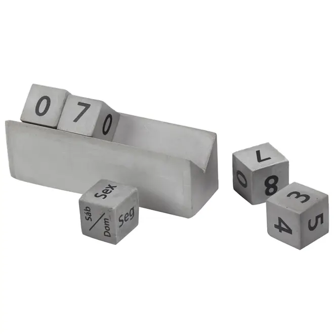 CALENDARIO MESA BETON - KONKRET/PRETO - Foto 3