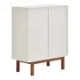 BUFFET 2 PORTAS 80 CM X 40 CM POINT - BRANCO/NOZES - Foto 7