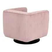 POLTRONA GIRATÓRIA RUBIK - QUARTZO ROSA/PRETO - Foto 4