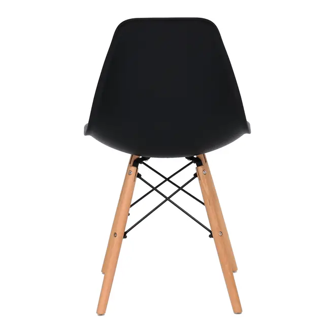 CADEIRA DE COZINHA EASY WOOD - FAIA/PRETO - Foto 4