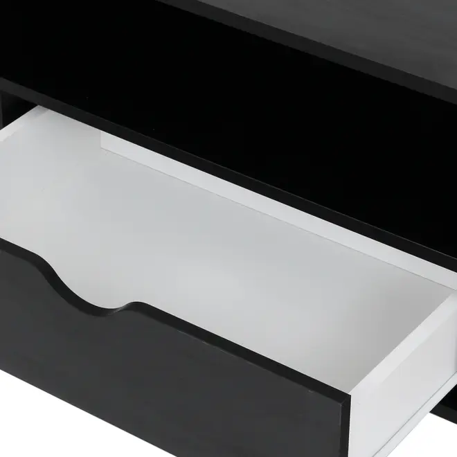 RACK 2 GAVETAS 1,20 M X 40 CM LIN - PRETO/NOZES - Foto 8