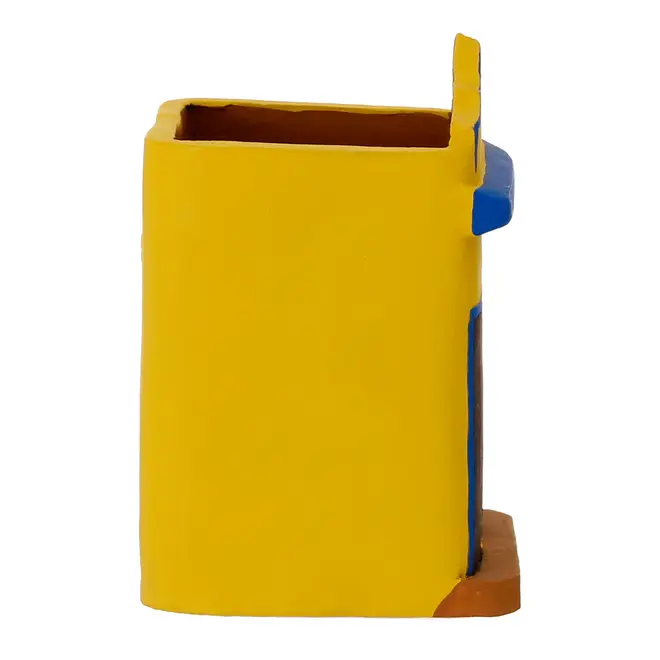 VASO DECORATIVO DE PAREDE III BEBERIBE - AMARELO/BRANCO - Foto 6