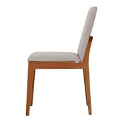 CADEIRA DE JANTAR FRAME - BEGE/NOZES - Foto 3