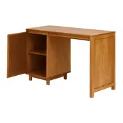 ESCRIVANINHA 1 PORTA COM PALHINHA 1,20 M X 52 CM PALHANDI - AMÊNDOA/NATURAL - Foto 4