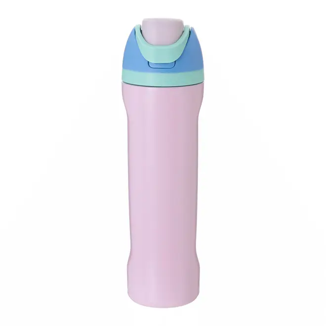 GARRAFA TÉRMICA 630 ML GLUP - ROSA CLARO/MULTICOR - Foto 1