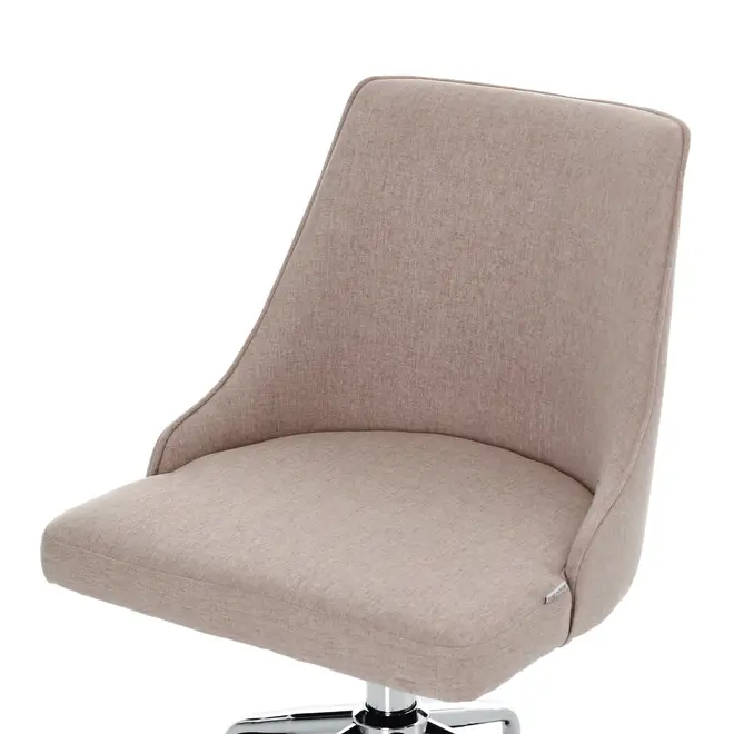 CADEIRA HOME OFFICE DANDY I - CROMADO/CAMELO - Foto 6