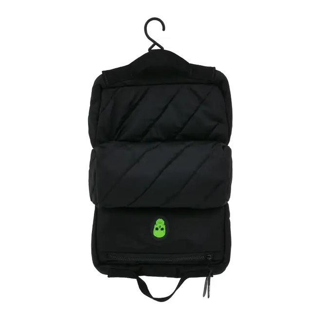NÉCESSAIRE PARA VIAGEM CAVEIRA - PRETO/VERDE FLUOR - Foto 5