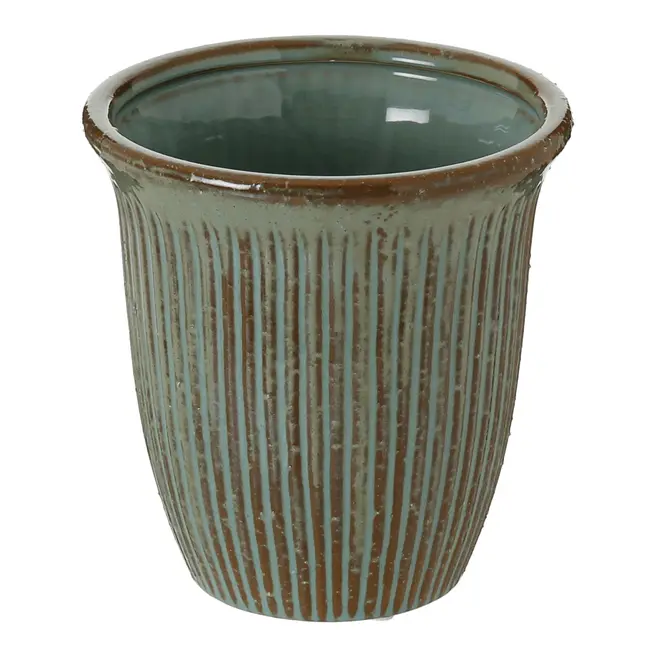 CACHEPÔ 18 CM JARDIN - BLEU CENDRÉ - Foto 2