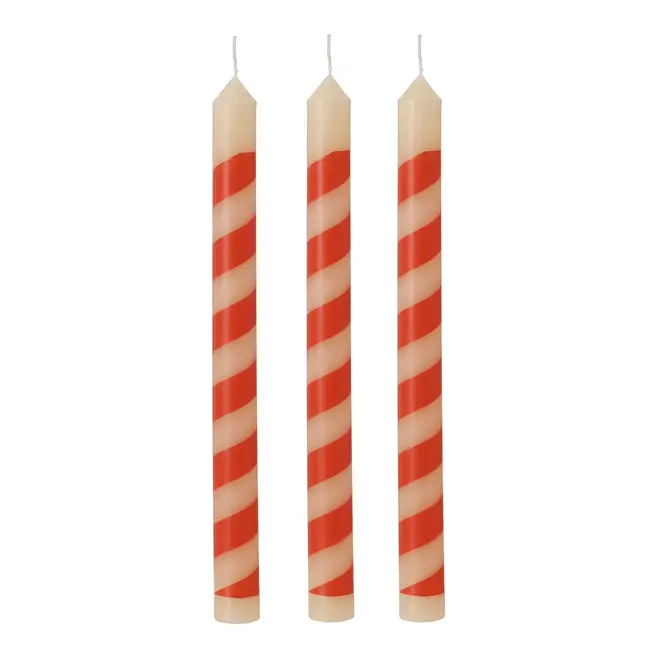 KIT COM 3 VELAS CASTIÇAL COLORFUN XMAS - VERMELHO/BRANCO - Foto 2