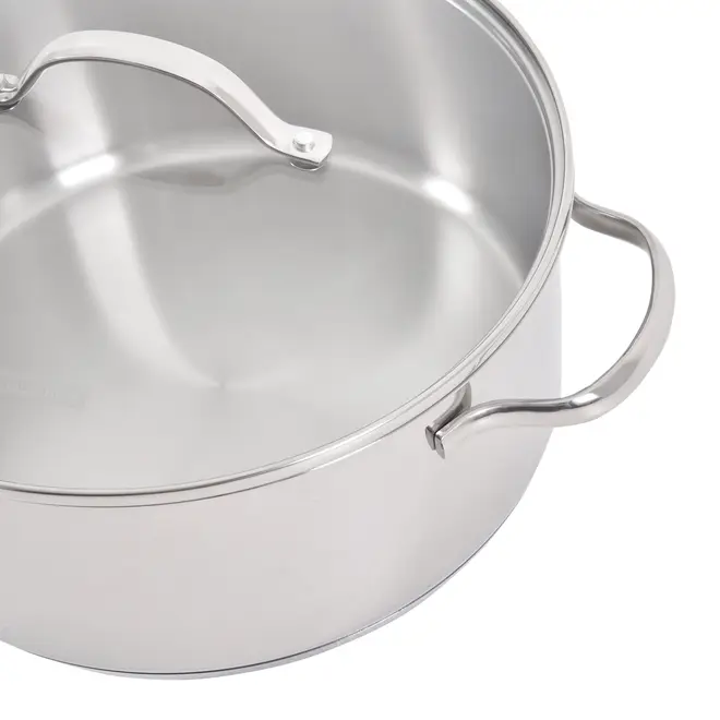 CAÇAROLA INDUÇÃO 20 CM UNA - INOX/INCOLOR - Foto 6