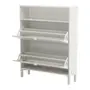 SAPATEIRA 2 PORTAS BASCULANTE SLEEK - BRANCO/GRANILITE - Foto 4