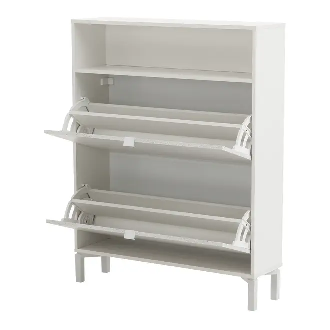 SAPATEIRA 2 PORTAS BASCULANTE SLEEK - BRANCO/GRANILITE - Foto 4