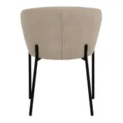 CADEIRA DE JANTAR KRONBLAD - PRETO/BEGE - Foto 5